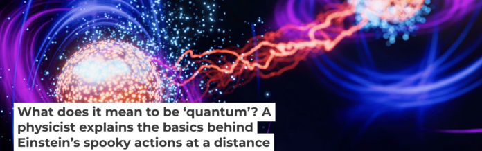In quantum entanglement, you can learn something about one particle by observing the other in its pair, even across vast distances. koto_feja/E+ via Getty Images